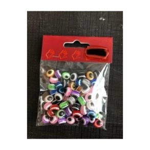 Plastic perler - Ovale flerfarvede 25gr. 