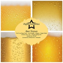 LS BESKRIVELSE Papirblok PF249 Beer Texture 15 x 15 cm BESTILLINGSVARE