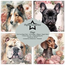 LS BESKRIVELSE Papirblok PF252 Dogs 15 x 15 cm BESTILLINGSVARE
