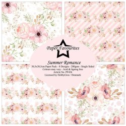 LS BESKRIVELSE Papirblok PF436 Summer Romance 30,5x30,5cm Paper Favourites BESTILLINGSVARE