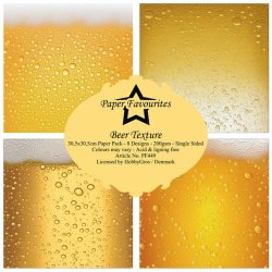 LS BESKRIVELSE Papirblok "Beer Texture" PF449 30,5 x 30,5 cm BESTILLINGSVARE