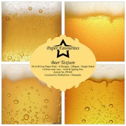 LS BESKRIVELSE Papirblok "Beer Texture" PF449 30,5 x 30,5 cm BESTILLINGSVARE