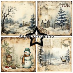 LS BESKRIVELSE Papirblok PF468 Winter 30,5x30,5cm Paper Favourites BESTILLINGSVARE