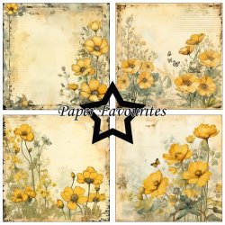 LS BESKRIVELSE Papirblok PF532 Buttercup 15x15cm Paper Favourites BESTILLINGSVARE