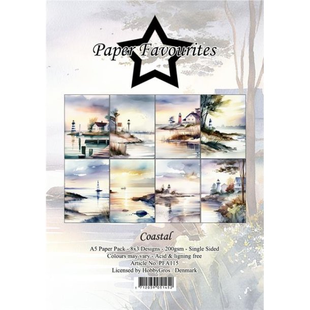 Paper Favourites Paper Pack "Coastal" PFA115 A5