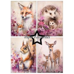 LS BEMRKNINGER Papirblok PFA580 Wildlife A6 Paper Favourites BESTILLINGSVARE