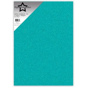 Glitter Cardstock Ice Blue A4 5stk PFSS216 