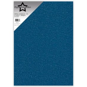 Glitter Cardstock Ocean A4 5stk PFSS219 