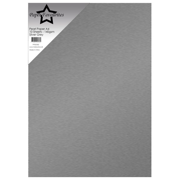 Pearl Paper A4 Silver Grey 140g 10stk