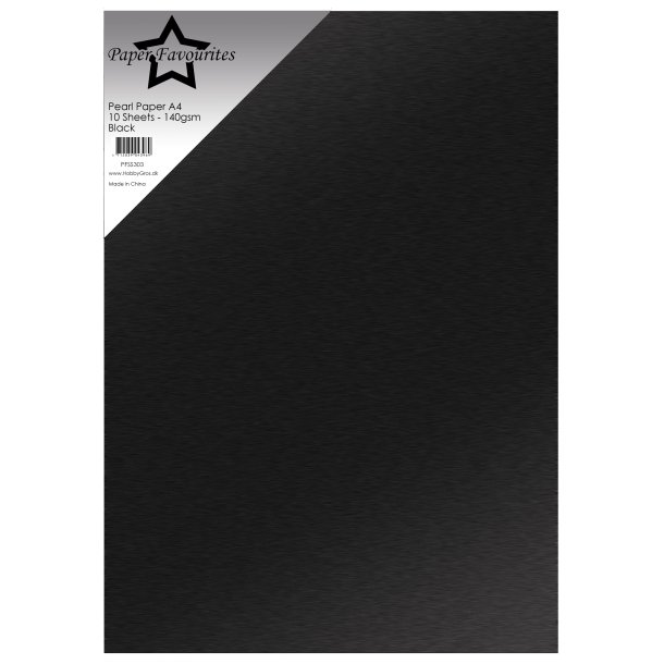 Pearl Paper A4 Black 140g 10stk