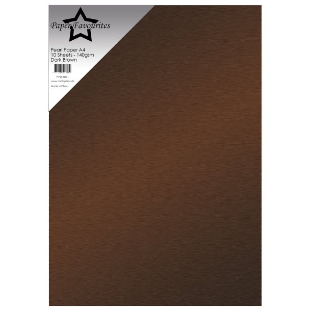 Pearl Paper A4 Dark Brown 140g 10stk