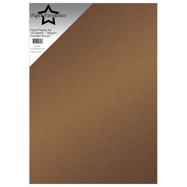 Pearl Paper A4 Golden Brown 140g 10stk