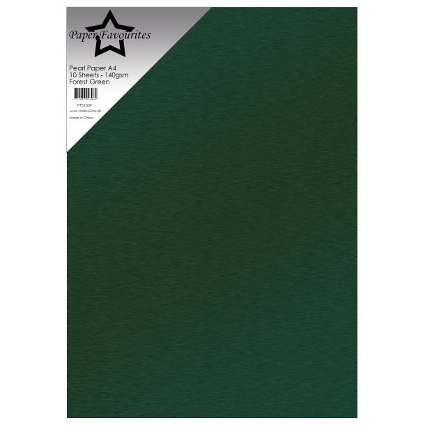 Pearl Paper A4 Forest Green 140g 10stk