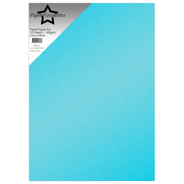 Pearl Paper A4 Cloud Blue 140g 10stk