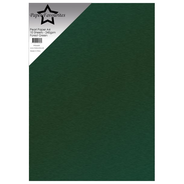 Pearl Paper A4 Forest Green 240g 10stk