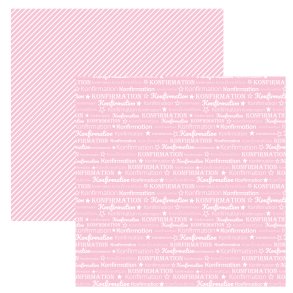 Designpapir Lyser�d Konfirmation - 30,5 x 30,5 cm - Luna Hobby