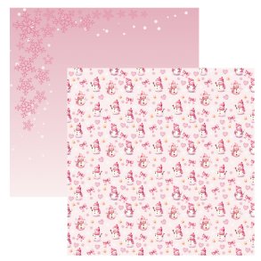 Designpapir Pink Snemnd - 30,5 x 30,5 cm. - Luna Hobby