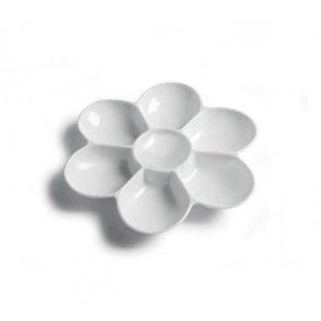 Plastpalette blomst 7 rum