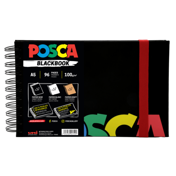 POSCA SKETCHBOOK A5 LANDSCAPE 48 sider 100 gr.