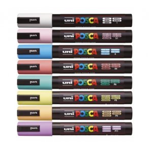 Posca PC-5M Pastelfarver - St med 8 stk