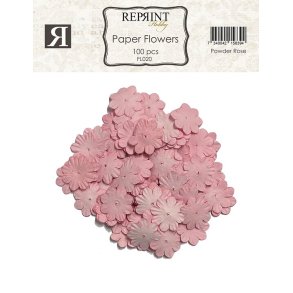 Mini Pappersblommor 20 mm 100 st Powder Rose