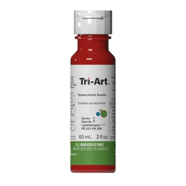 Tri-Art Liquid Quinacridone Scarlet 60 ML.