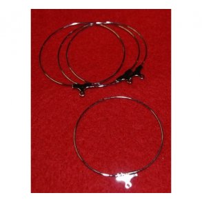 rering 40mm 4 stk slv farvet