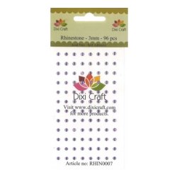 Rhinsten 3mm 500stk lys lilla RHIN0007 