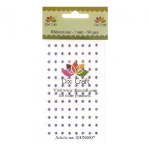 Rhinsten 3mm 500stk lys lilla RHIN0007 
