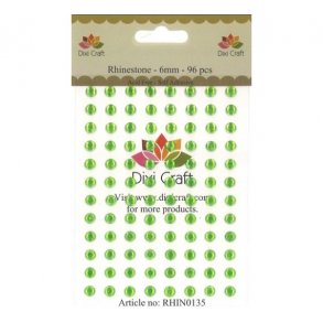 Rhinsten 6mm 96stk limegrn RHIN0135 