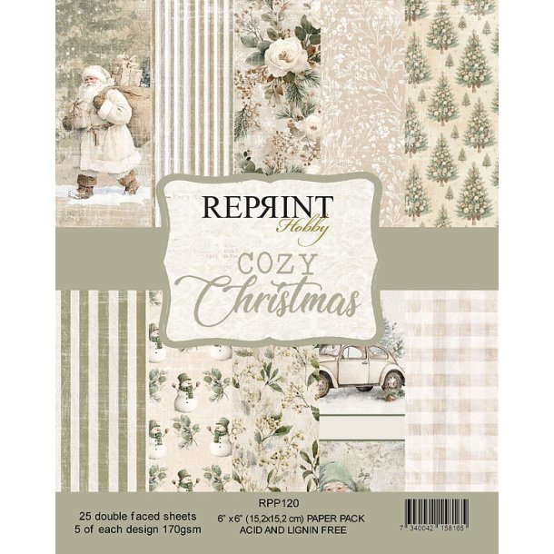 Papir blok Cozy Christmas Collection - 6x6 Reprint