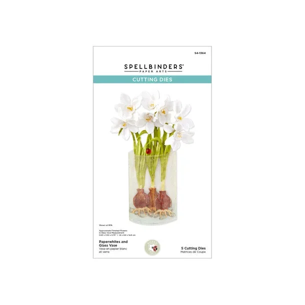 Die Paperwhites and Glass Vase Spellbinders s4-1364