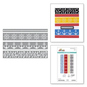 Say Cheese Classic Mouse Etched Dies Borders (S5-704) 