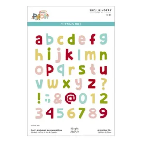 Pooh's Alphabet, Numbers & More Etched Dies (S6-249)