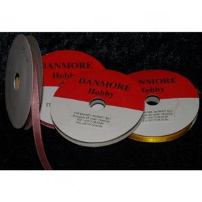 Satinb�nd 3mmx10m Gl. rosa