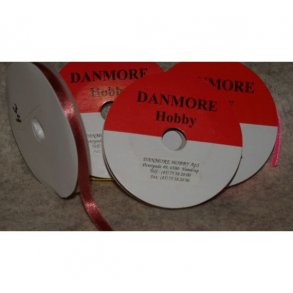 Satinb�nd 3mmx10m M�rk gammelrosa