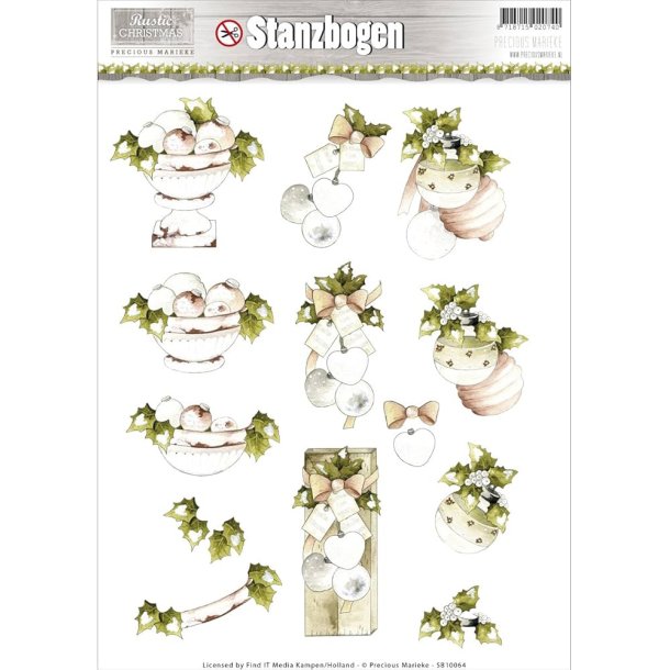 Udstanset Rustic Christmas SB10064