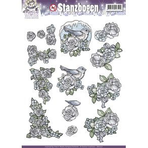 Udstanset 3D ark Magical Winter SB10071