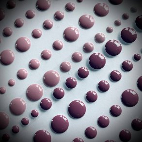 Enamel Dots SBA017 96stk MRK NY PAKNING Old Rose TJEK BEMRKNINGER