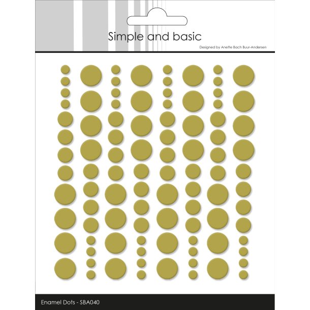 Simple and Basic Enamel Dots "Olive - 96 pcs SBA040 