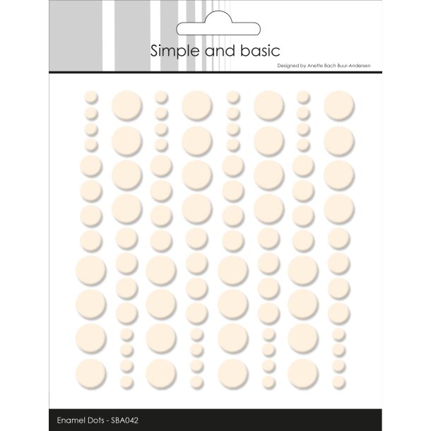 Simple and Basic Enamel Dots "Nougat - 96 pcs SBA042