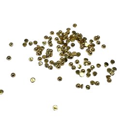 Halvperler 2mm Polished Gold ca. 500stk 