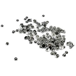 Halvperler 3mm Polished Silver ca. 500stk 