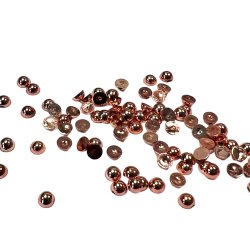 Halvperler 4mm Polished Rose Gold ca. 500stk 