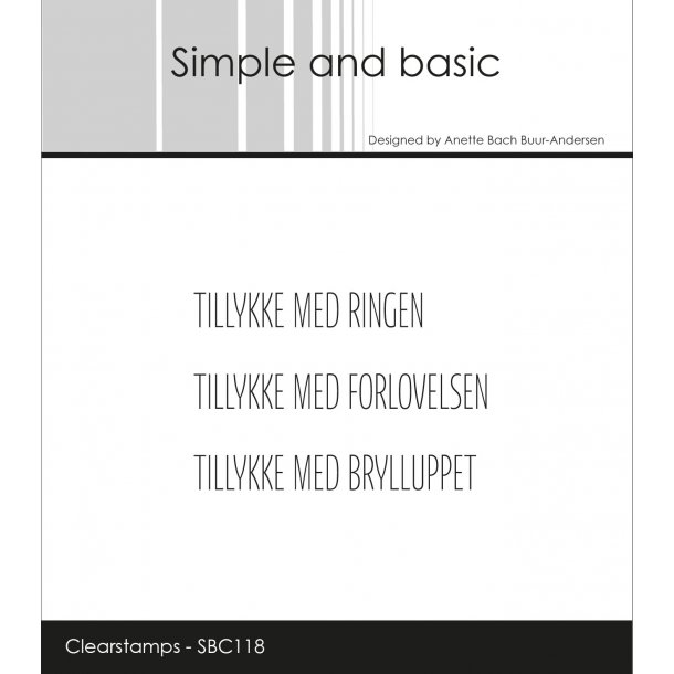 Akrylstempel SBC118 Danske tekster ST19