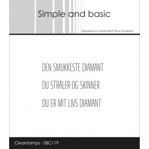 Akrylstempel SBC119 Danske tekster ST15