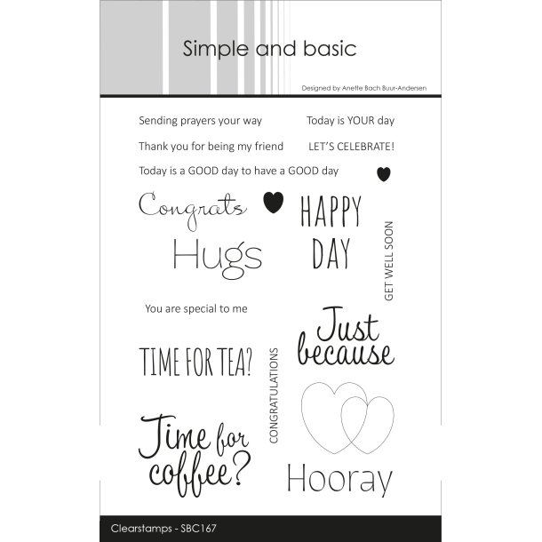 Simple and Basic Die stempel engelsk tekst add-on til SBD364 