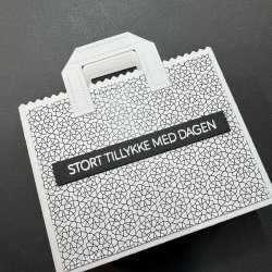 Akrylstempel Tillykke #2 A7 SBC194 Simple and Basic 