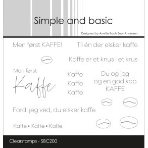 Akrylstempel Men f�rst KAFFE! A7 SBC200