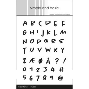 Akrylstempel Alphabet SBC202 A6 Simple and Basic 